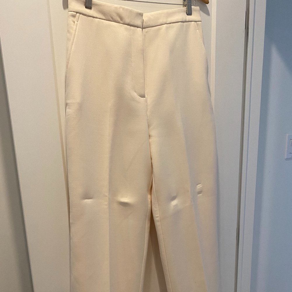 Elegant Cream Women's Pants